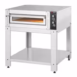 Electric Deck Pizza Oven - Single Deck - Refractory Stone Deck - 6 - Ø 30cm (12") - Mechanical Controls - up to 450°C - incl. Base frame