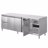 Commercial Counter Fridge ECO - 2230x700mm - with 3 doors - 2 drawers [GN 1/1] - capacity 553 litres