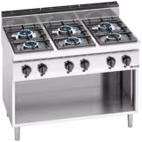 Gasfornuis - Lorenzo 700 - 1200x714mm - 42,0 kW - 6 pits - hoog vermogen