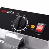 Cocedor de pasta - 8 + 8 litros - 6,5 kW - con grifo de vaciado - incl. 8 cestas