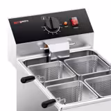 Cuiseur à pâtes électrique – 8 L – 3,25 kW – avec robinet de vidange – incl. 4 paniers