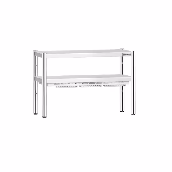 Lämpösilta - keraamisella säteilijällä - 1200x370 mm - 1,05 kW - 1 lämmitetty taso, 1 hylly - korkeussäädettävä