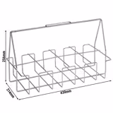 FUCHS | Seidel basket for 8 pots up to 0.5 liters - chrome-plated