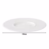 (6 τεμ.) White Delight - Πιατάκι για εσπρέσο - Στρογγυλό - Ø 130 mm - Λευκό