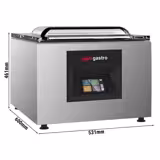 Machine sous vide à cloche – 20 m³/h – 1,2 kW – écran tactile – avec injection de gaz