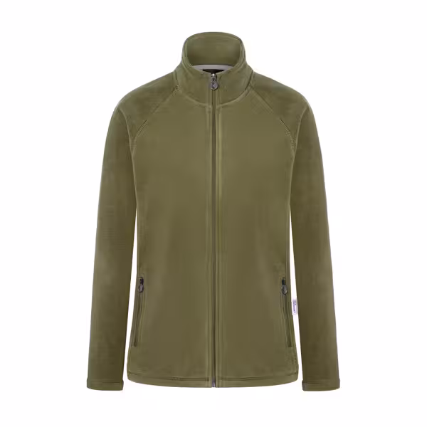 KARLOWSKY | Dames Werkkleding Fleece Jas Warm-Up - Mosgroen - maat: XXL
