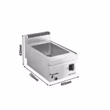 Elektro Bain-Marie - 1,2 kW - 1x GN 1/1 oder 2x GN 1/2