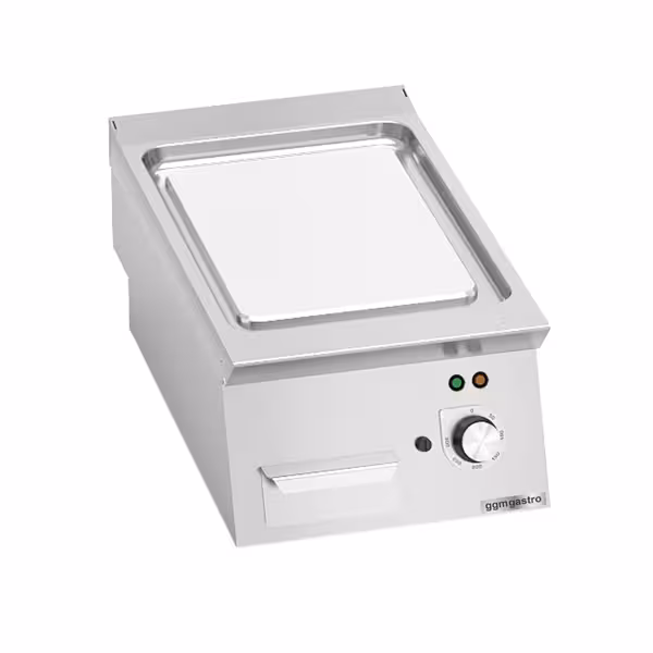 Commercial Electric Griddle - 4.8kW - Smooth Plate - Cooking area: 400x730mm