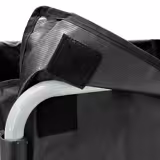 Linnenzakwagen - inklapbaar - 2x 150liter linnenzakken - Gepoedercoat aluminium frame - Zwart