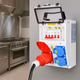 Elosztószekrény - 2x 230 V (16 A) & 1x 400 V (16 A CEE) aljzat