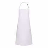 (6 pièces) KARLOWSKY | Tablier à bavette avec poche Basic - Blanc