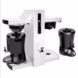 Macchina da caffè Americano - 2x 5 litri - 9 kW - con 2 bracci di erogazione e distributore di acqua calda - incl. contenitore thermos