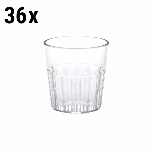 (36 Stück) CAMBRO | NEWPORT - Trinkbecher - 275ml - BPA-Frei - Transparent