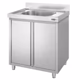 Meuble plonge PREMIUM - 800x700mm - avec 1 bac central
