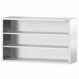 Zidni viseći ormarić od nehrđajućeg čelika PREMIUM - 2000x400 mm - Bez kliznih vrata - 1000 mm visine