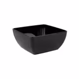 (6 adet) Kase - FRIENDLY - PET - 140ml - köşeli - 90x90mm - Derinlik:40mm - Siyah