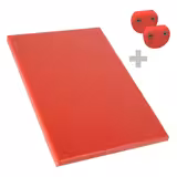 Chopping Board - 600x400mm - Thickness: 20mm - HACCP-Compliant - HDPE - Red