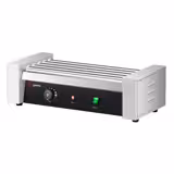 Commercial Hot Dog Roller – 5-Roller Tabletop – 50–200°C Thermostat – Stainless Steel – Single-zone