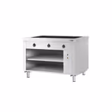 Banco per Buffet KOPENHAGEN - 1240mm - con piastra riscaldante - Acciaio inox