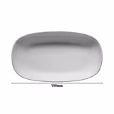 (12 pièces) ENTITY - Assiette / plat - ovale - Longueur : 190 mm - Blanc