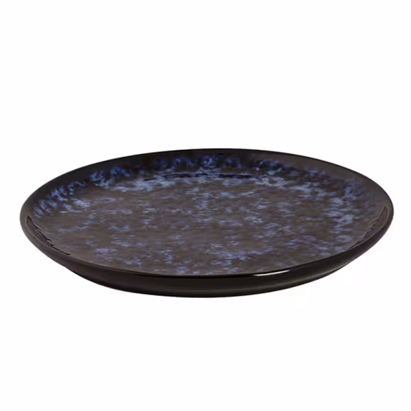 (4 pcs) BAMA BLUE | Plate - flat - Stoneware - Ø210mm - Blue