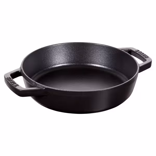 STAUB | PANS - Koekenpan met 2 handgrepen - Ø 200mm - Gietijzer - Zwart
