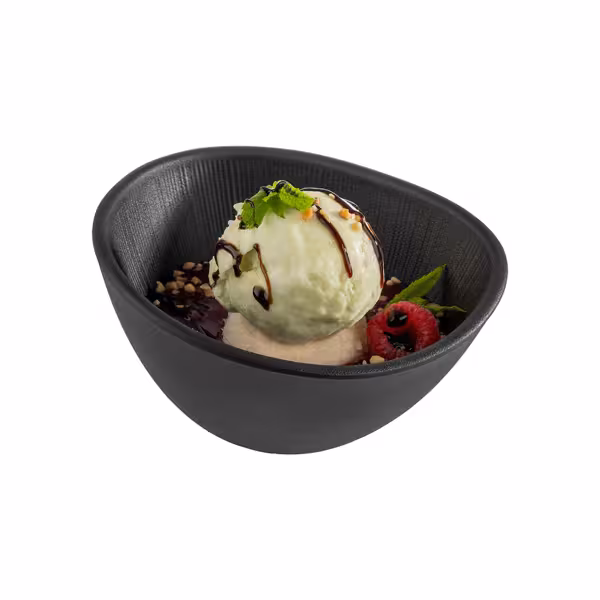 (6 stuks) Kom - NERO - Melamine - 0,3 liter - Zwart