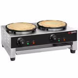Crêpes-Gerät - mit 2 Platten - Ø 400mm inkl. Teigverteiler