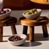 (18 st) Ramekin - ELEMENT - 3er Set - Betong - 50 ml - fyrkantig - 100x100x45 mm - grå