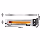 Commercial Electric Pizza Oven Power – 9 × 34 cm – Manual