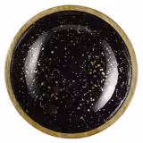 (6 Stück) Schale - MANGO - Holz - 1,1 Liter - Ø 240mm - Schwarz-Gold