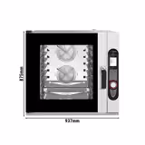 Commercial Combi Steamer - Touchscreen – Self-Cleaning – 7× GN 1/1 – H 875 mm – 260°C