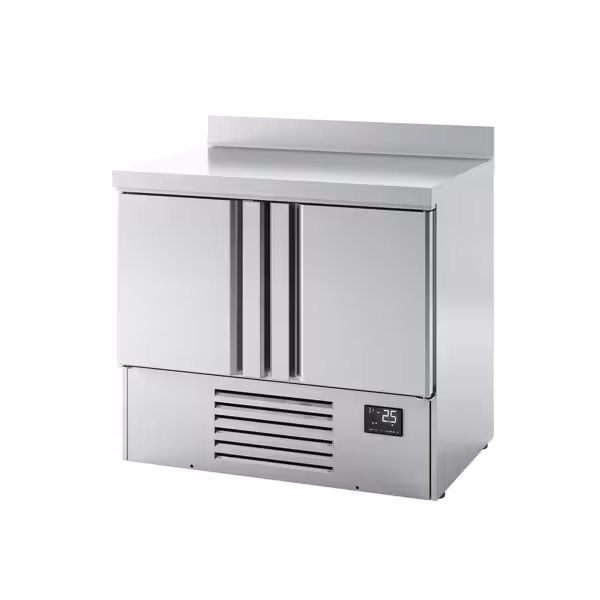 Koelwerkbank PREMIUM PLUS - 978x700mm - met 2 deuren - opstand