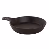 (6 buc) Bol | Universe - Porțelan - 350 ml - rotund - Ø 160 mm - cu mâner; stivuibil; compatibil mașină de spălat vase; pentru cuptor cu microunde și cuptor - Negru