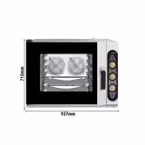 Commercial Electric Bakery Combi Oven – 4x EN 600x400 - Manual - Direct Steam - 260°C