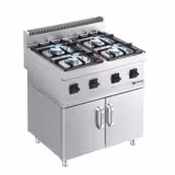 Aragaz pe gaz - 4x arzatoare (23 kW) cu flacara de veghe incl. suport 2 usi