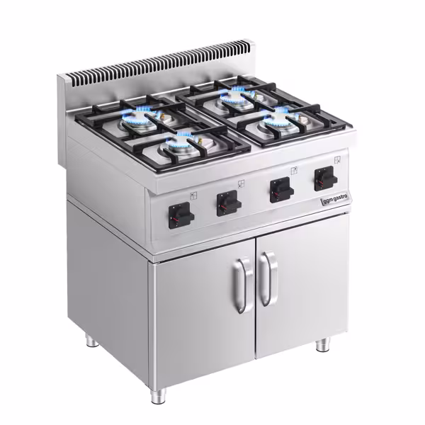 Εστία Αερίου - 23 kW - 4 καυστήρες - συμπ. βάσης με 2 πόρτες