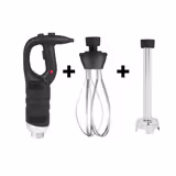 Frullatore a immersione professionale con aste removibili 300mm e frusta - 450W - Velocità fissa - 16000rpm