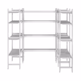 Regalset Aluminium - U-Form - Bautiefe: 360mm - Tragkraft: 600 kg