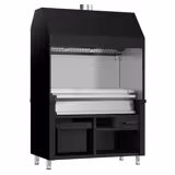 Barbecue à charbon de bois BERLIN - 1360mm - Noir - 3 grilles de cuisson