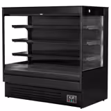 Přístěnný chladicí regál - 1 500 mm - 493 l - od 1 do 7 °C - s 3 policemi - černá