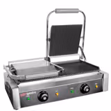 شواية بانيني تجارية - 4.4 kW - الألواح: علوية وسفلية محززة - مساحة الشواء: 475x230mm