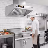 Wall hood - 800mm - with motor, controller, filter & lamp