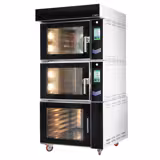 Bäckerei-Heißluftofen mit Dampffunktion - Touch - 10x EN 600x400 - inkl. Gärschrank