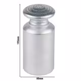 (6 adet) Baharat Serpici - Ø80mm - Alüminyum - 450ml - Yükseklik: 195mm - Mat