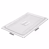 CAMBRO | CAMWEAR® بمقبض - شفاف - GN 1/1 غطاء من البولي كربونات (قطع x6)