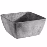 (6 pcs) Bowl - ELEMENT - Melamine - 1.5L - square - 190x190mm - Depth: 90mm - Grey