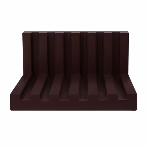 Portataglieri a filo in polietilene - 300x260x160mm - Marrone - per 6 taglieri da 20mm