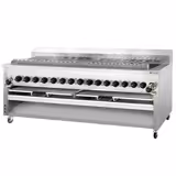 Gas Hochleistungsgrill - für Adana & Shish Kebab - für 30 autom. rotierenden Spießen