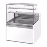Banco pasticceria refrigerato - 998x985mm - Statica - Vetro dritto - con 2 ripiani - Sportelli posteriori 1